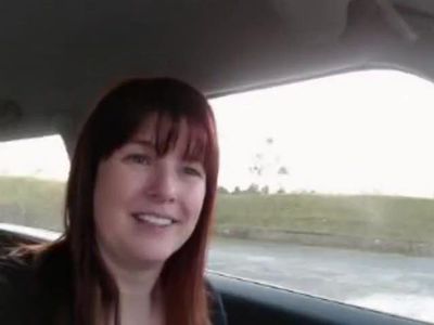 Milf in Stockings Hot Car Action