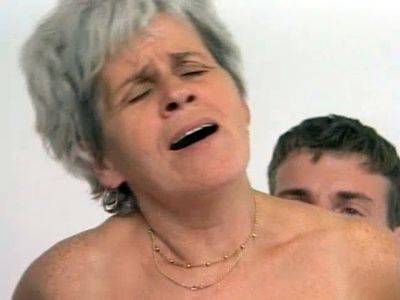 Hairy Grandma Takes Huge Young Cock
