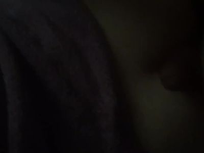 Assjob in the dark, she grinds into me while I cum all over her backside!