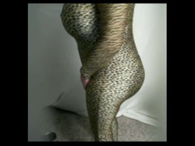 leopard double dildo