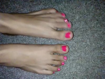 My feet are beautiful there a little wet