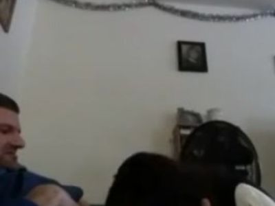 Wife gagging on my cock