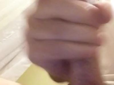 Bored so Stroking my fat cock till it blows