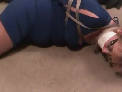 Mature MILF bound and gagged