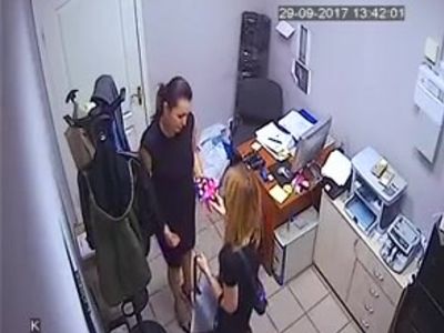 Undressing in office