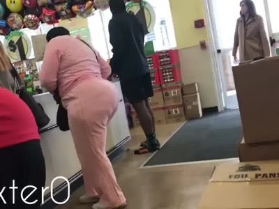 Huge Ebony Granny Booty