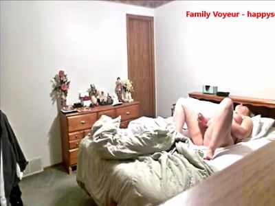 My mom masturbating on bed and having orgasm caught by hidden cam