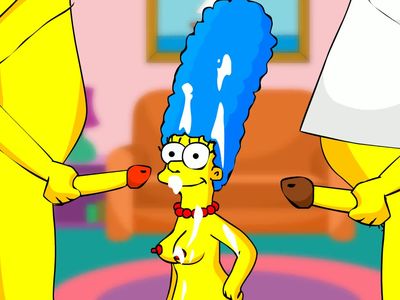 Marge big tits double cumshot. Big facial