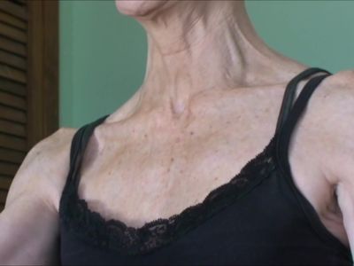 MILF with veiny neck talks and her neck veins engorge