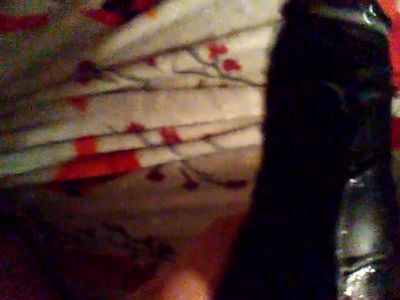 Prelude to orgasm 3(black sheath)40 sec blackout while cumming funny ending