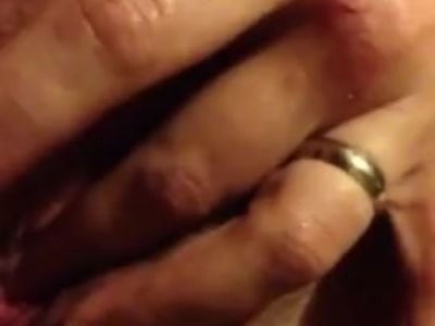 wife playing with her pussy