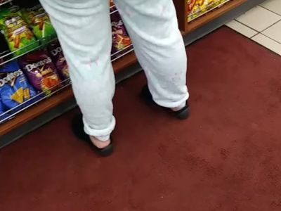 Voyeur big booty gas station