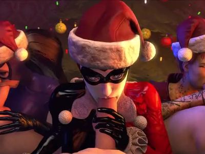 Catwoman gives blowjob