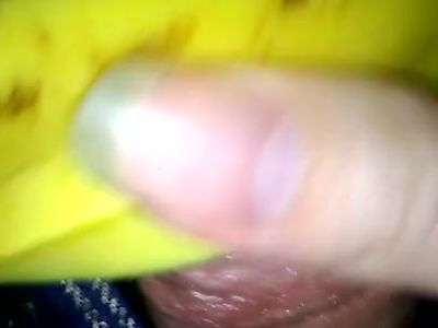 Banana Peels Feel Amazing On My Huge Cock Part 2