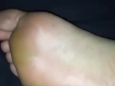 Friend sleeping feet