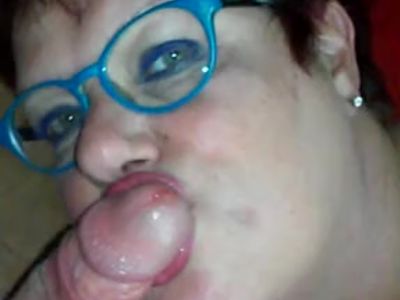 Getting a Blowjob by Mature with Full Cumshot