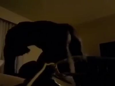 black guy goes hard on his gf