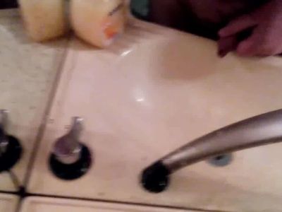 Stroked in the sink