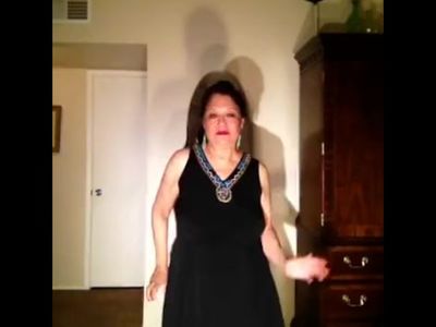 Mature granny fetish cutting my clothes with an exacto knife when I dance