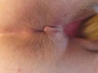 Masturbation close up, black Dildo