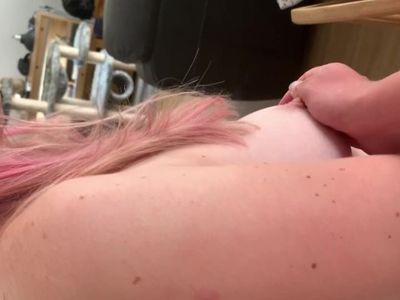 Milf walks around her hole topless and stepson cups a quick feel