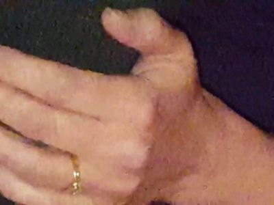 My friend and my wife teasing all of us.