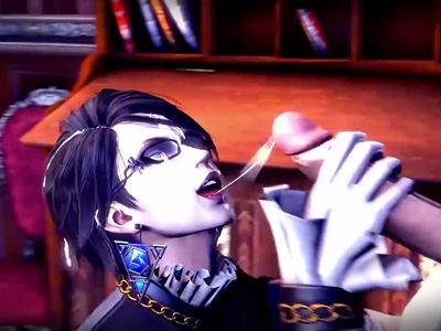 Bayonetta Deepthroat and massive Facial