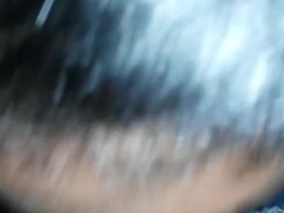 Black slut giving blowjob after school