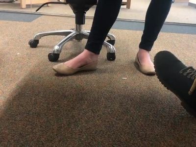 Buisness teacher nude flat dangle pt 2