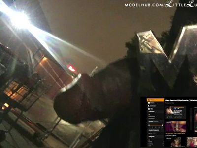 Lusty sucking dick behind Walmart shopping center