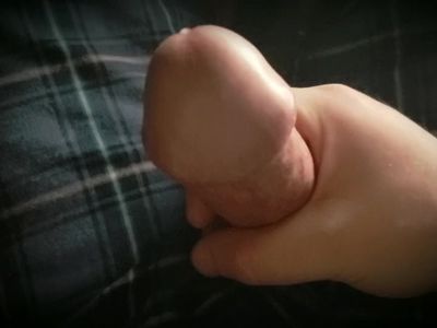 Precum jacking off and cumming in my boxers.