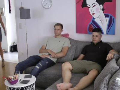 Creampie fuck with his school friend