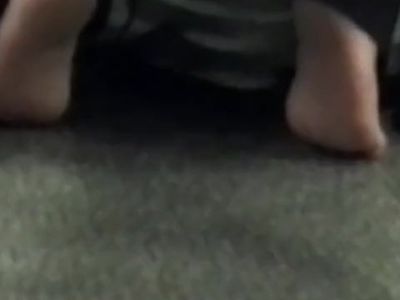 Candid Mature lady barefoot mules pt9