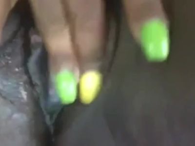 Playing with her pussy for me