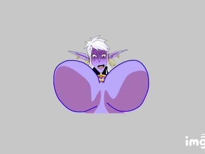 Syx the elf boob stretch and bounce for 4 minutes