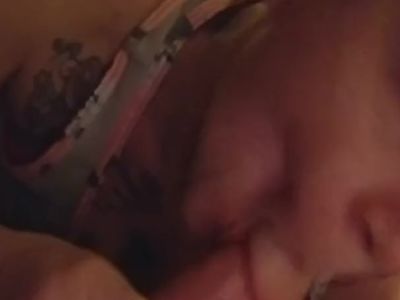 Sucking boyfriend's cock slowly