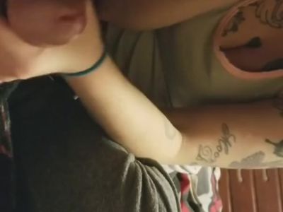 Sucking boyfriend's cock slowly
