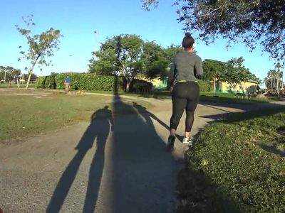 Crazy Phat Ass in Black Shiny See Thru Spandex Pt.2