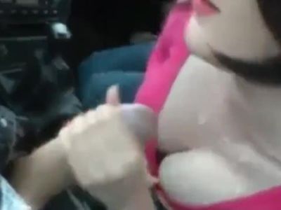 French cheating MILF blowjob in my car