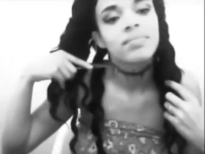 me cutting myself on camara