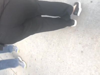 PAWG MILF in black dress pants